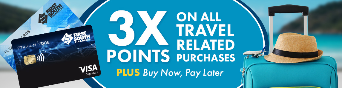 3X Rewards on Travel Related Purchases!